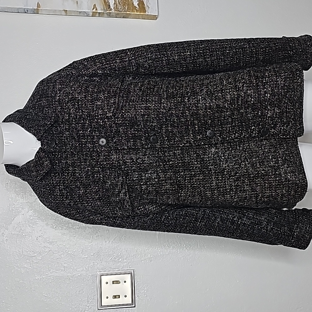 Chic Black Tweed Jacket